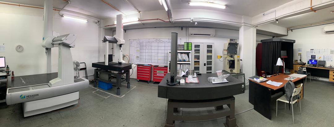 Quality lab with a Hexagon coordinate measuring machine (CMM)