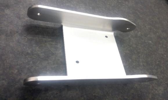 Precision-machined aerospace bracket component